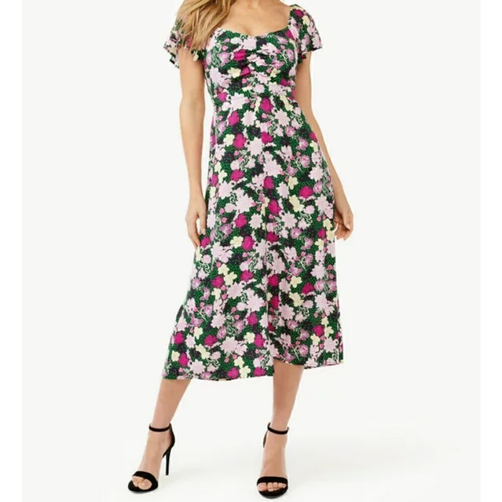 Sofia jeans by Sofia Vergara flutter sleeve dress, small